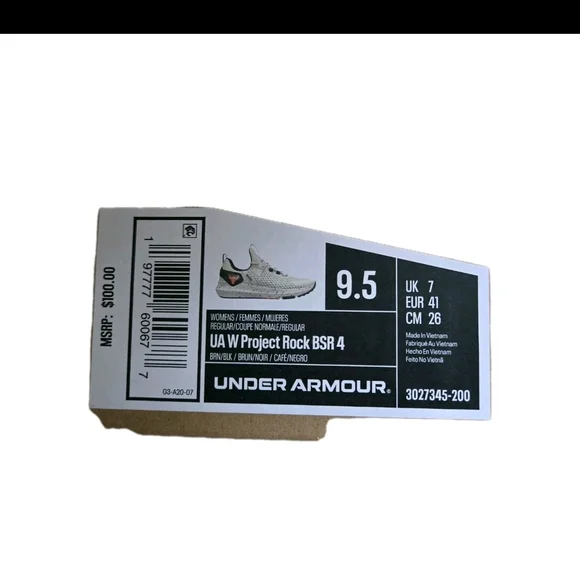 Under Armour Project Rock BSR 4 Women’s Training Shoes 9.5 NWT - Picture 12 of 12